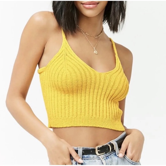 Lot of Two Ribbed knit crop cami - Picture 6 of 8